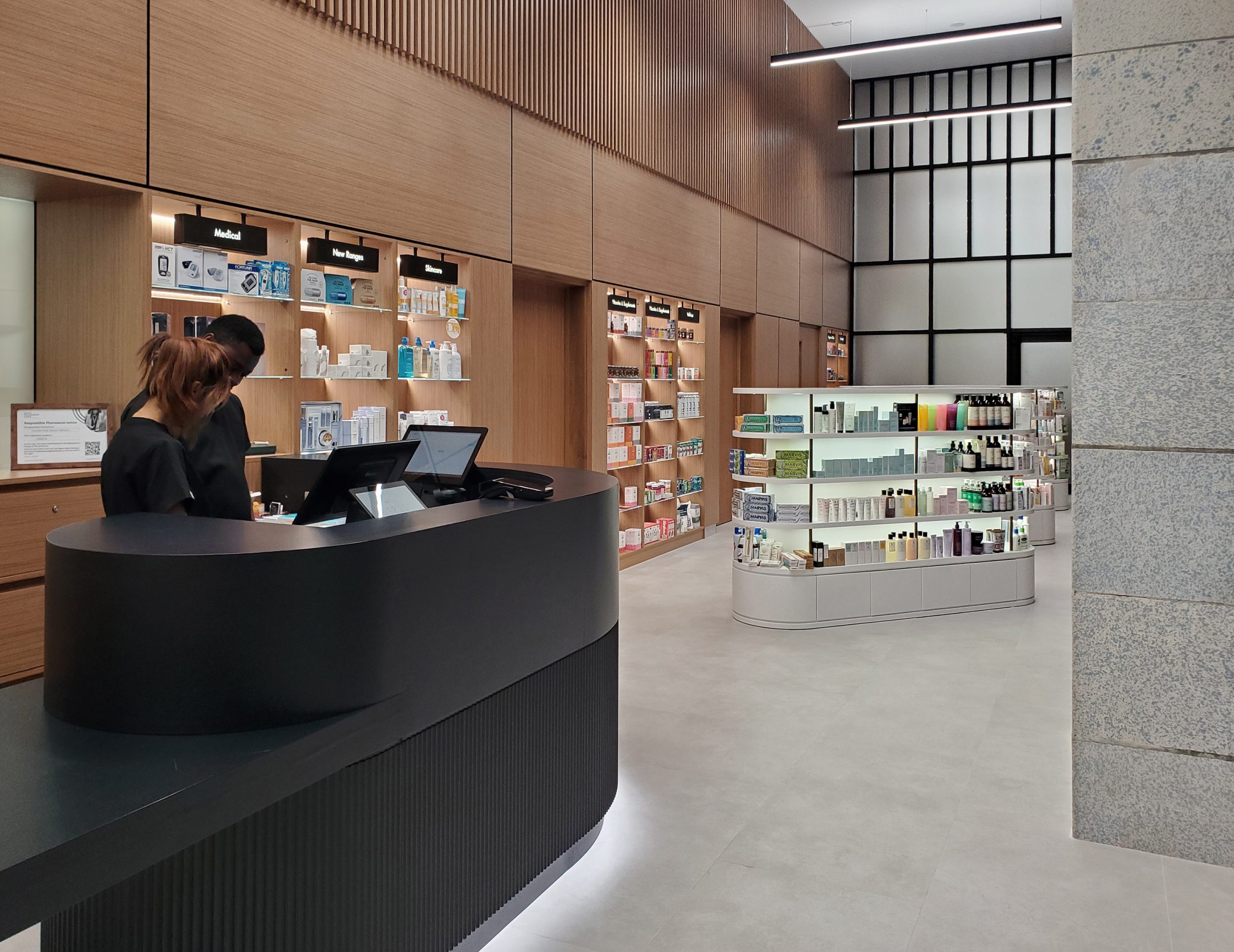 Transformative fit out of a pharmacy within Battersea Power Station ...